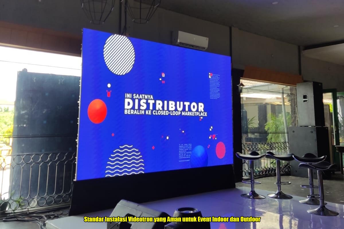 Standar Instalasi Videotron yang Aman untuk Event Indoor dan Outdoor