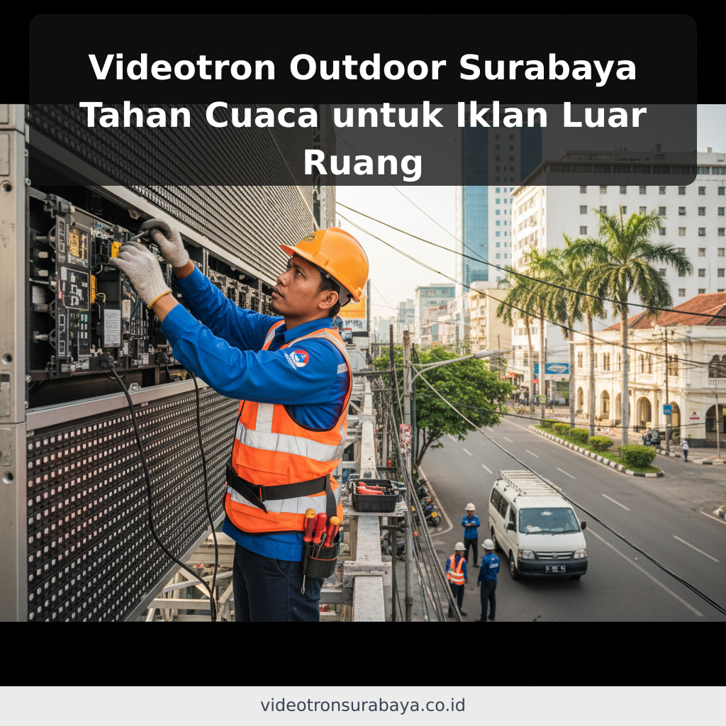 Videotron Outdoor Surabaya Tahan Cuaca untuk Iklan Luar Ruang