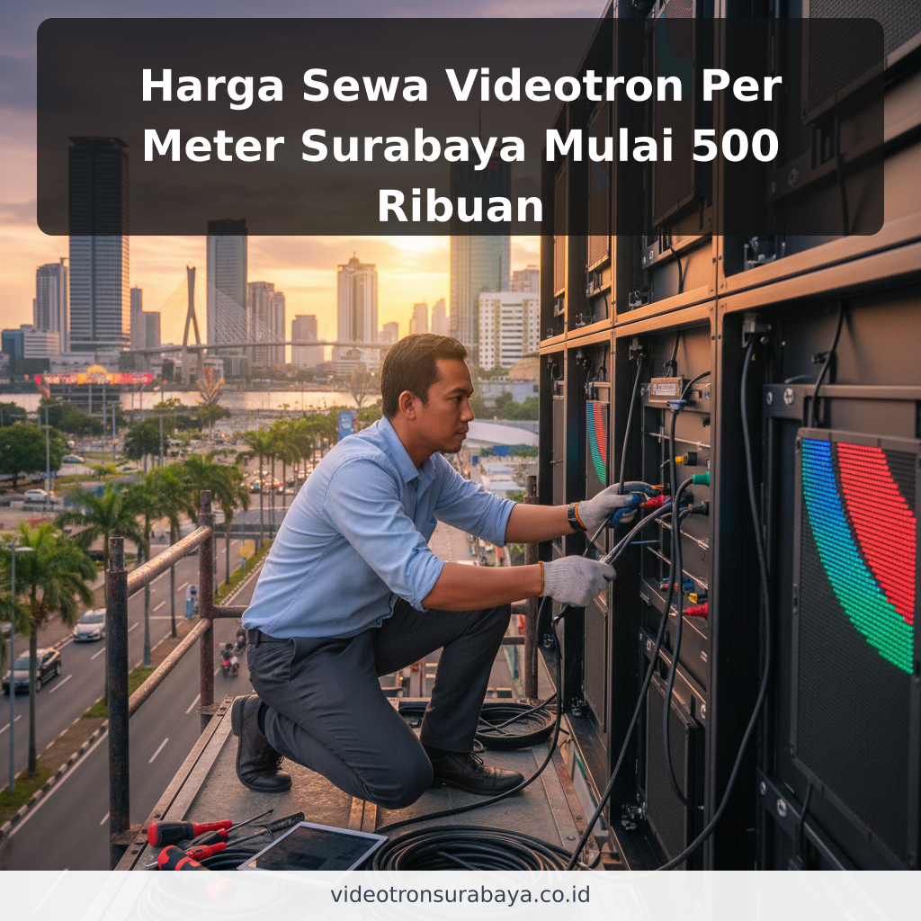 Harga Sewa Videotron Per Meter Surabaya Mulai 500 Ribuan