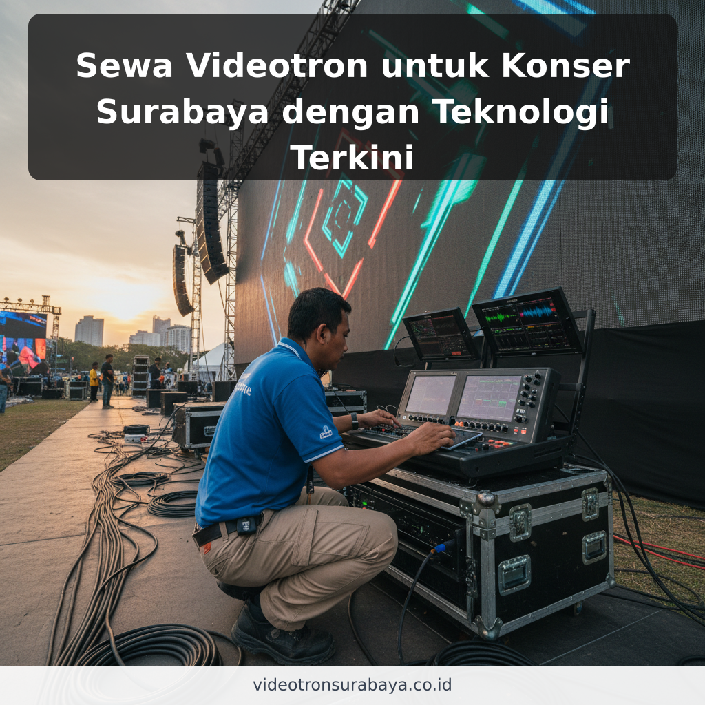 Sewa Videotron untuk Konser Surabaya dengan Teknologi Terkini - ilustrasi