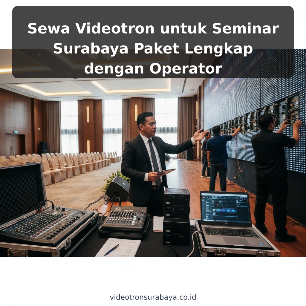 Sewa Videotron untuk Seminar Surabaya Paket Lengkap dengan Operator