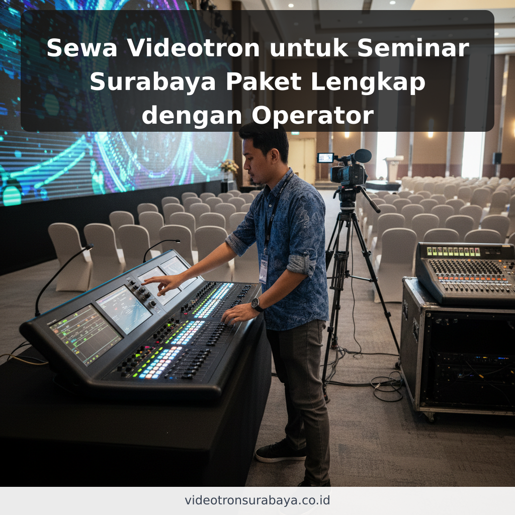 Sewa Videotron untuk Seminar Surabaya Paket Lengkap dengan Operator - ilustrasi