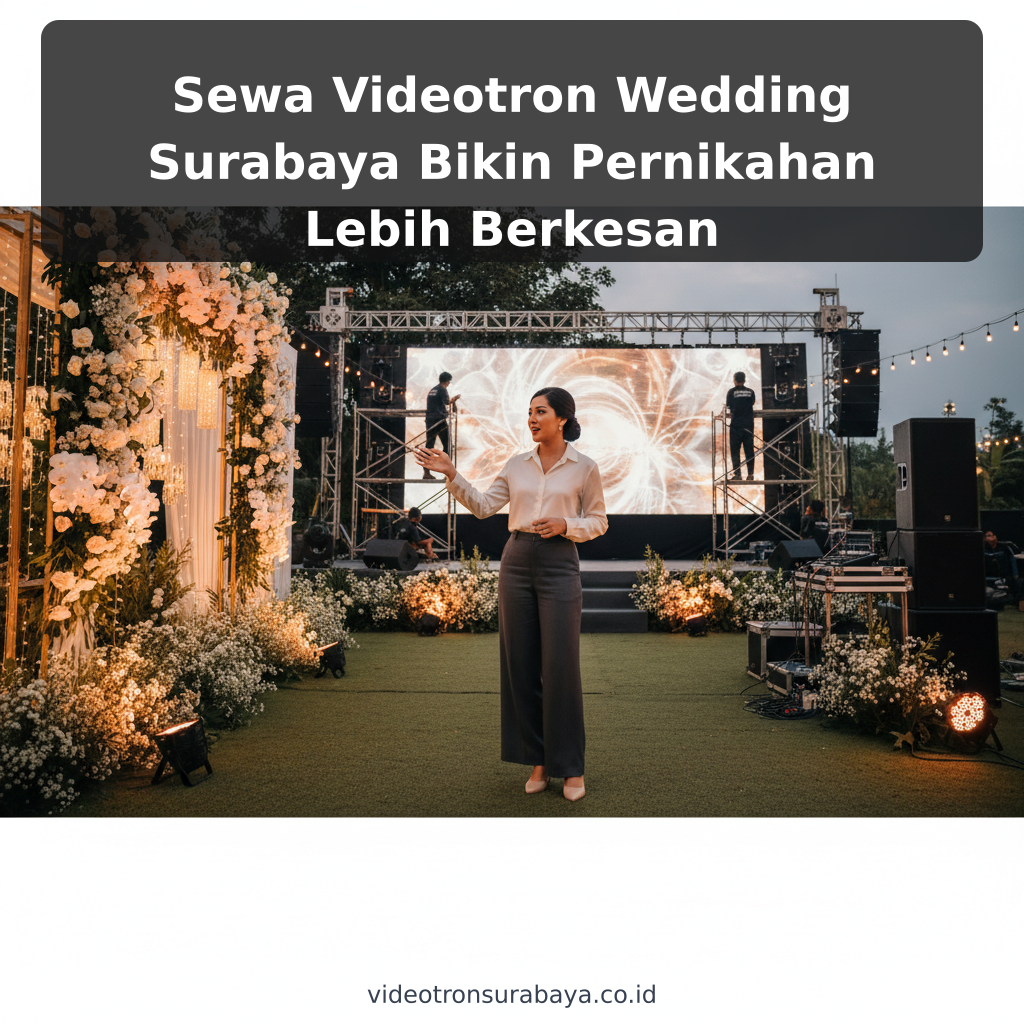 Sewa Videotron Wedding Surabaya Bikin Pernikahan Lebih Berkesan