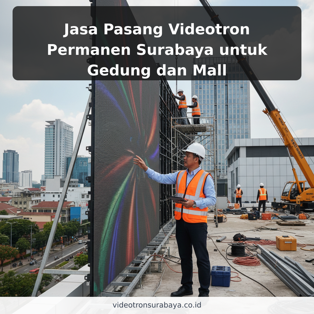 Jasa Pasang Videotron Permanen Surabaya untuk Gedung dan Mall
