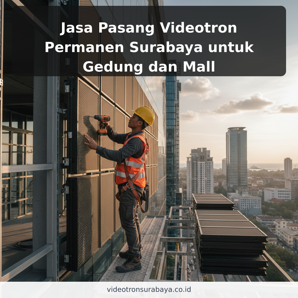 Jasa Pasang Videotron Permanen Surabaya untuk Gedung dan Mall - ilustrasi