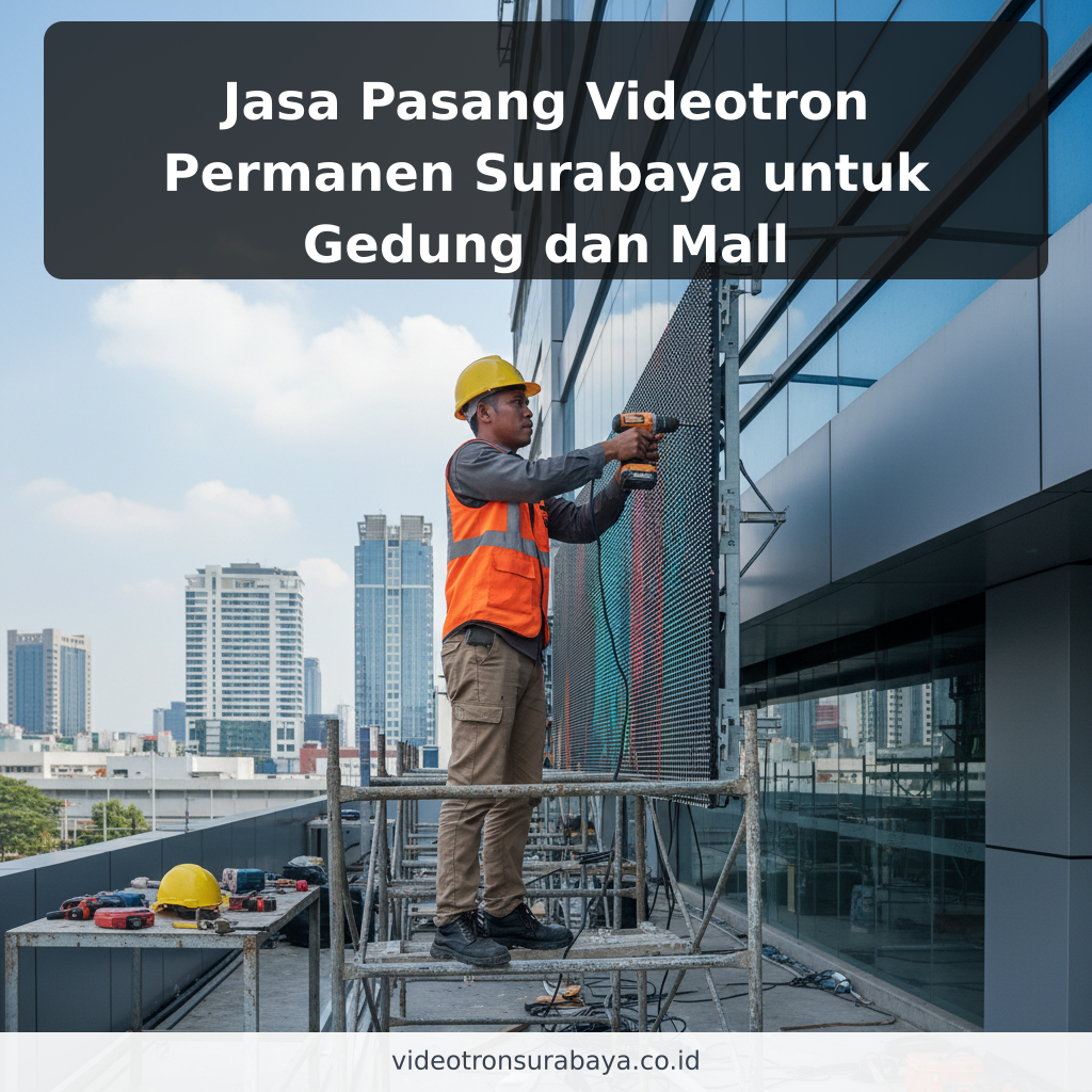Jasa Pasang Videotron Permanen Surabaya untuk Gedung dan Mall