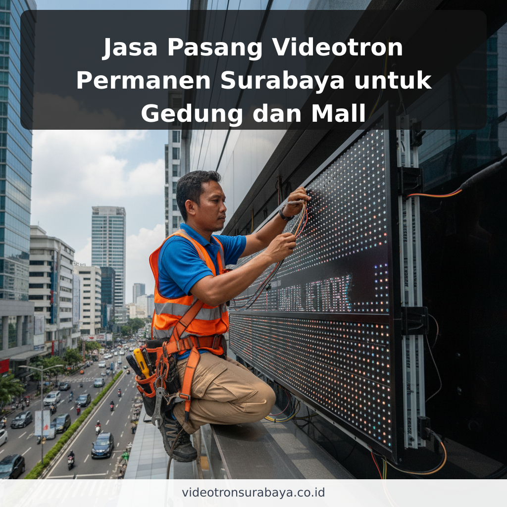 Jasa Pasang Videotron Permanen Surabaya untuk Gedung dan Mall - ilustrasi