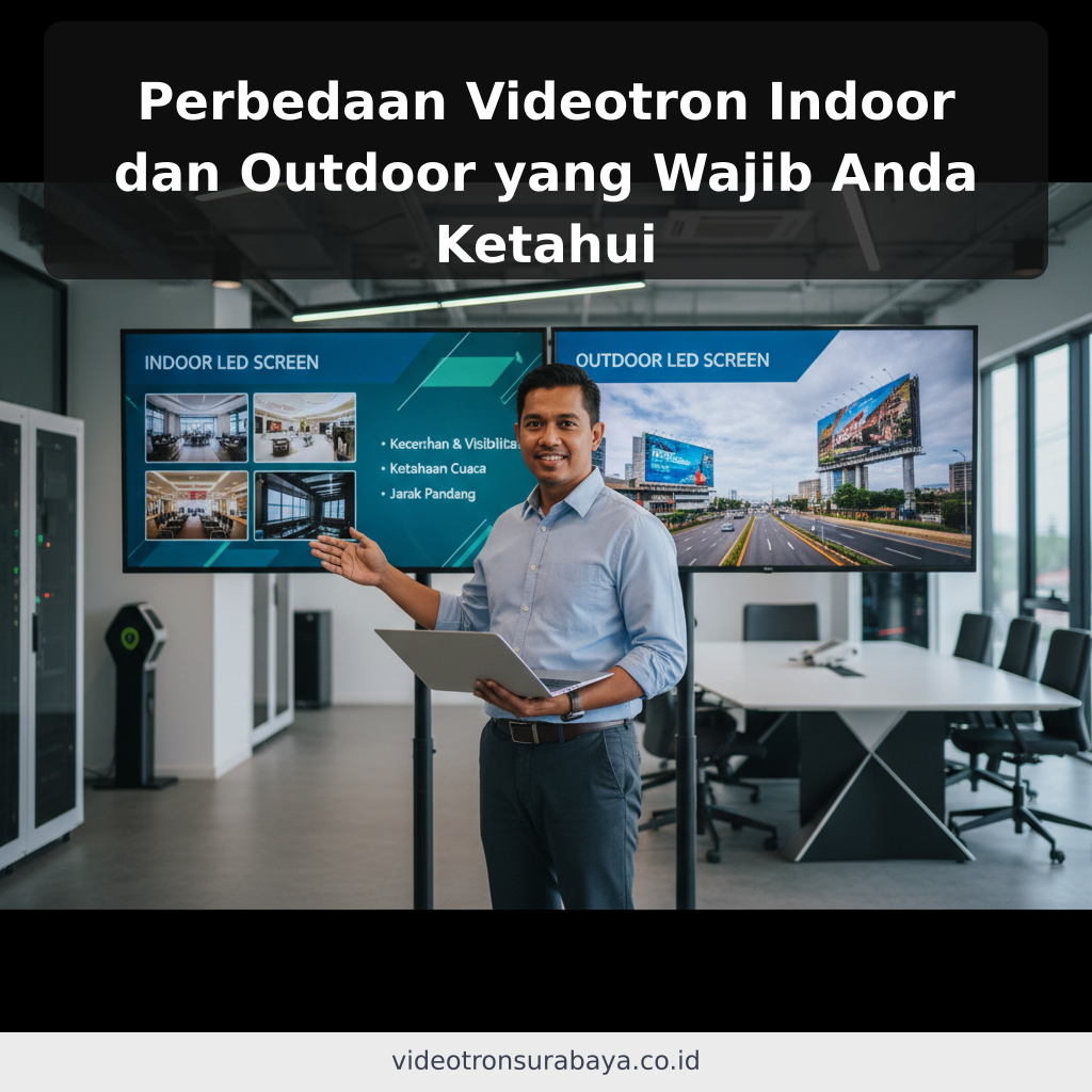 Perbedaan Videotron Indoor dan Outdoor yang Wajib Anda Ketahui