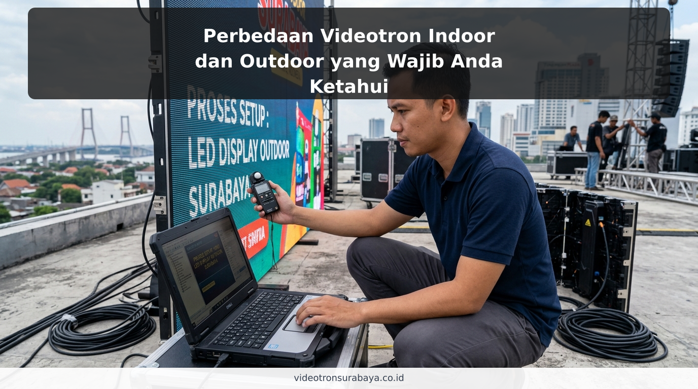 Perbedaan Videotron Indoor dan Outdoor yang Wajib Anda Ketahui - ilustrasi