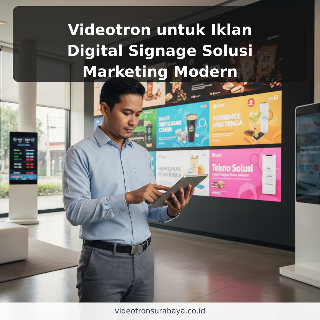 Videotron untuk Iklan Digital Signage Solusi Marketing Modern
