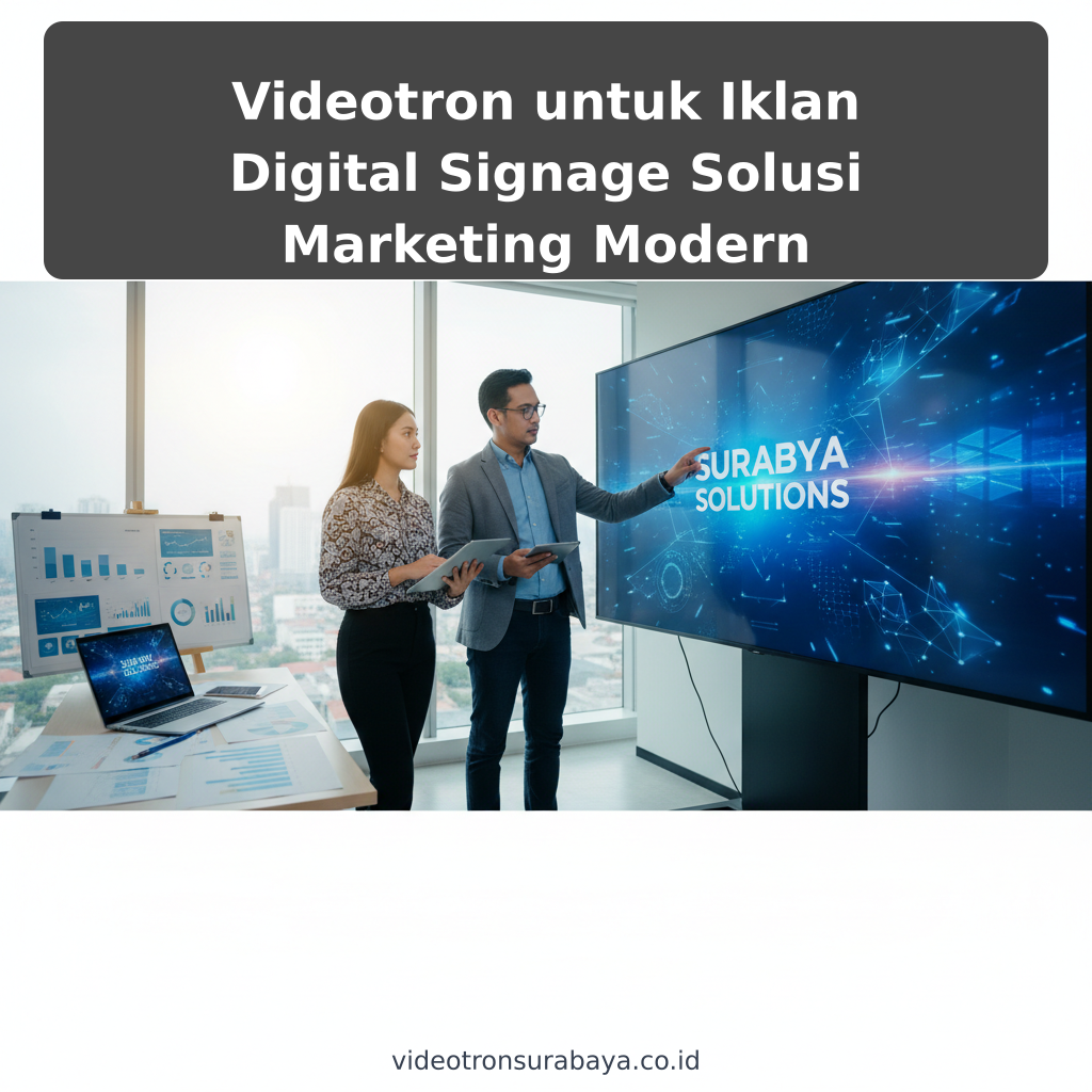 Videotron untuk Iklan Digital Signage Solusi Marketing Modern - ilustrasi