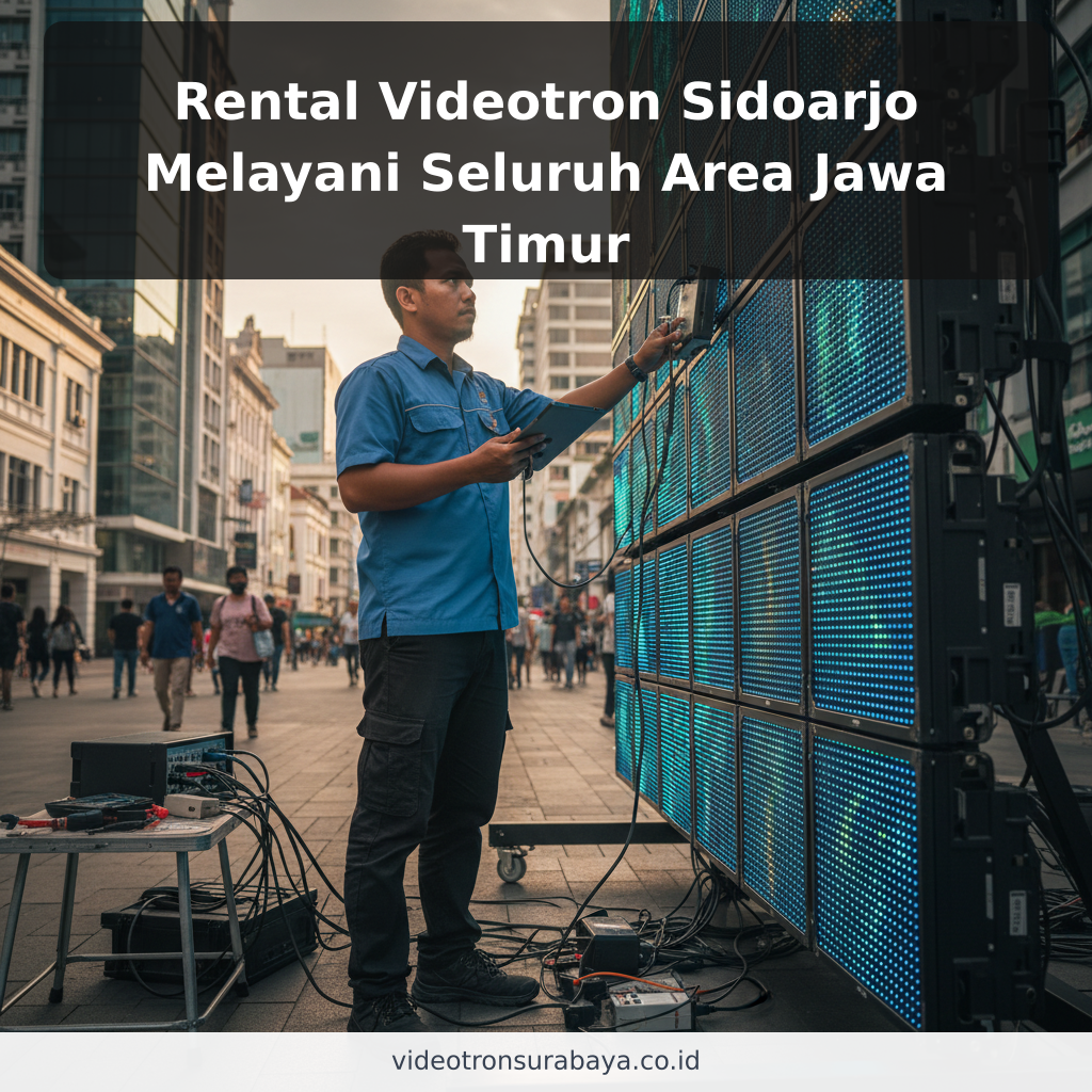 Rental Videotron Sidoarjo Melayani Seluruh Area Jawa Timur - ilustrasi