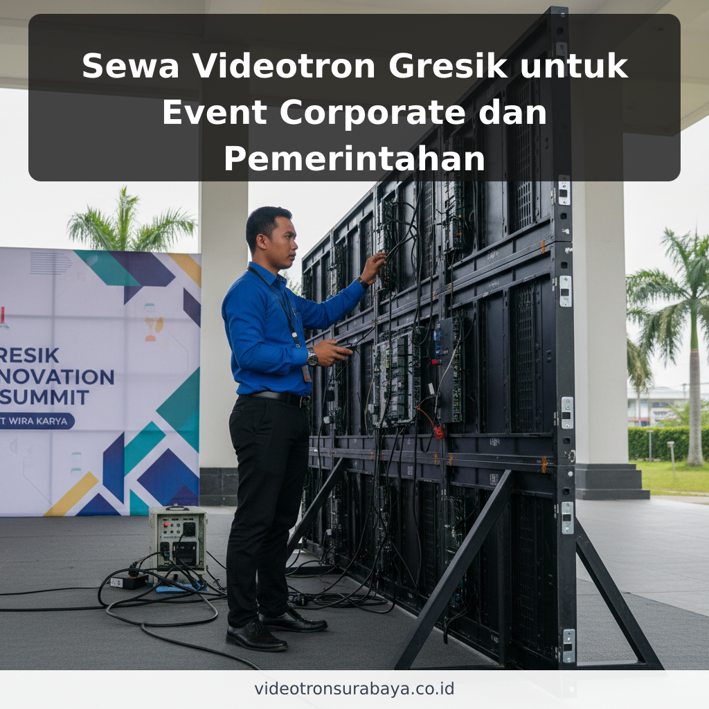 Sewa Videotron Gresik untuk Event Corporate dan Pemerintahan - ilustrasi