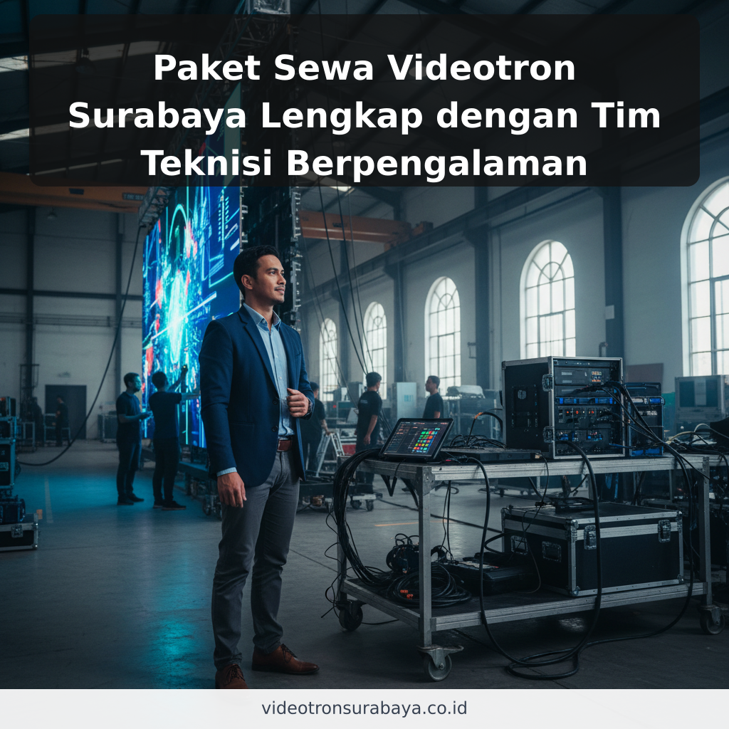 Paket Sewa Videotron Surabaya Lengkap dengan Tim Teknisi Berpengalaman