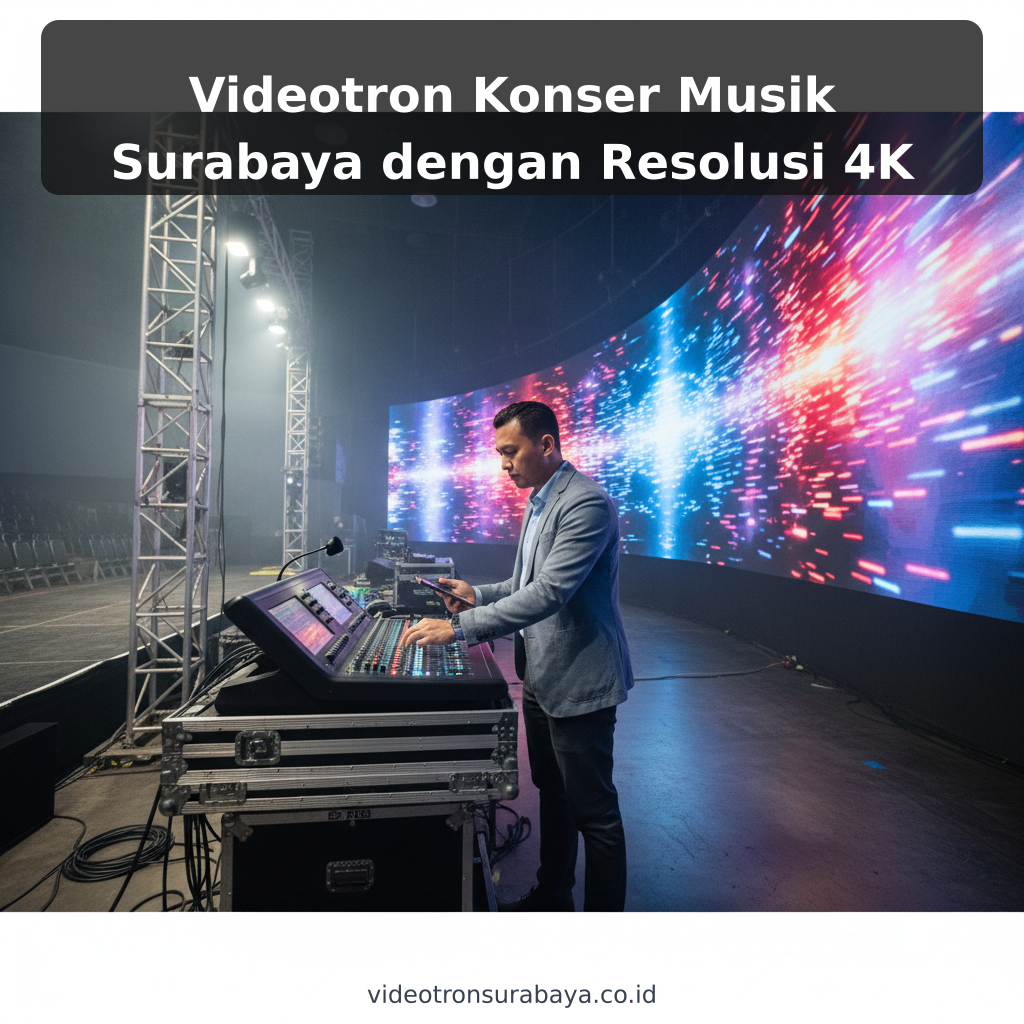 Videotron Konser Musik Surabaya dengan Resolusi 4K