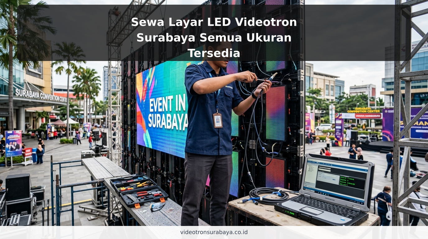 Sewa Layar LED Videotron Surabaya Semua Ukuran Tersedia - ilustrasi