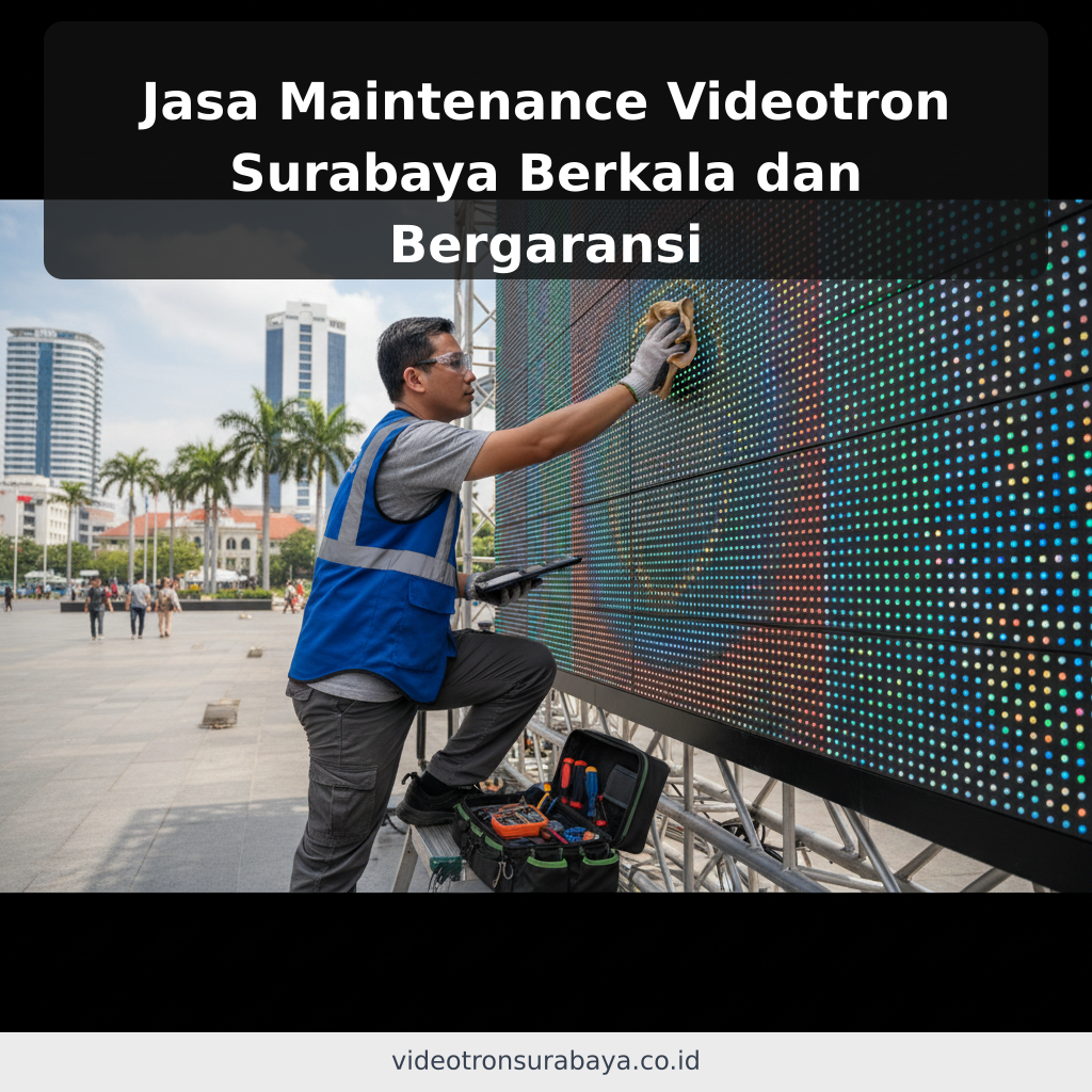 Jasa Maintenance Videotron Surabaya Berkala dan Bergaransi