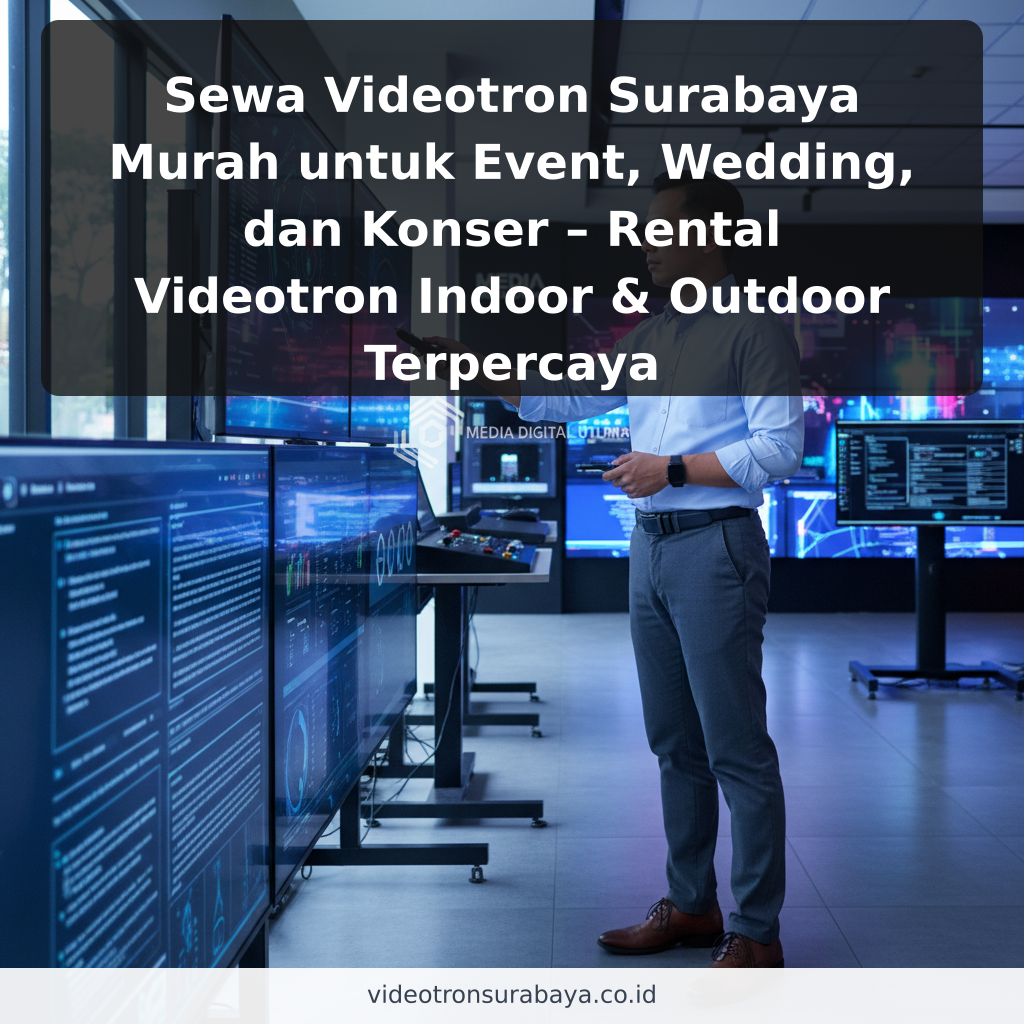 Sewa Videotron Surabaya Murah untuk Event, Wedding, dan Konser – Rental Videotron Indoor & Outdoor Terpercaya