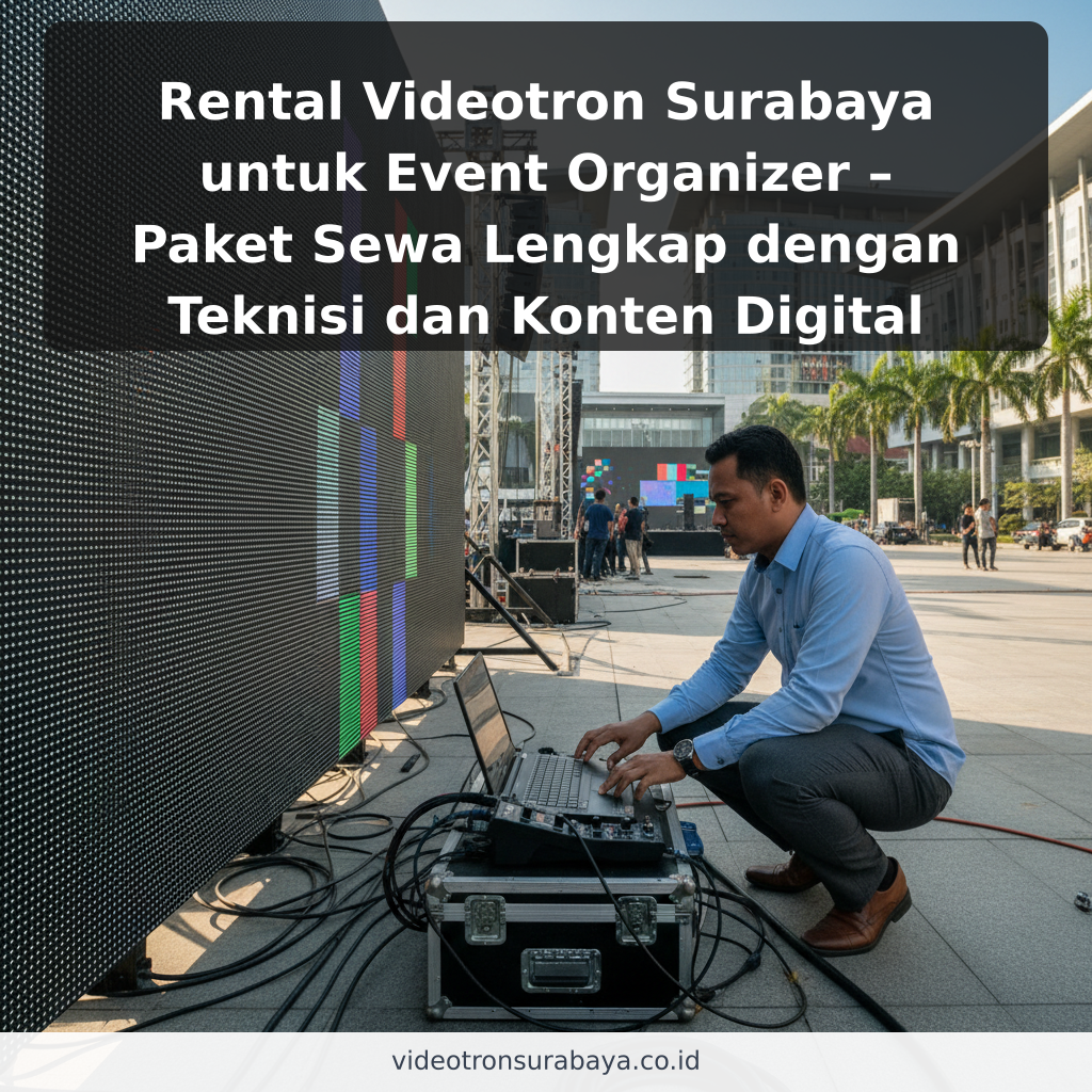 Rental Videotron Surabaya untuk Event Organizer – Paket Sewa Lengkap dengan Teknisi dan Konten Digital