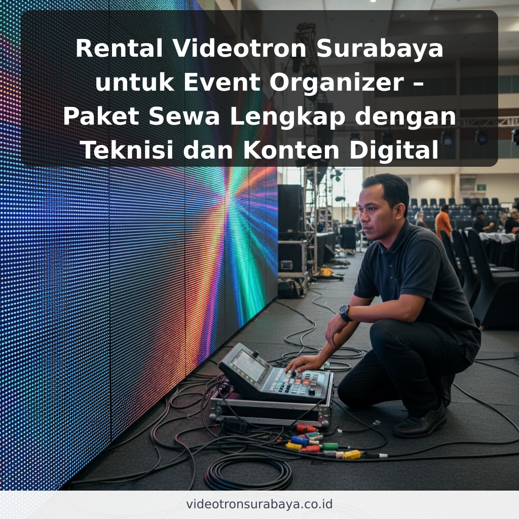 Rental Videotron Surabaya untuk Event Organizer – Paket Sewa Lengkap dengan Teknisi dan Konten Digital - ilustrasi