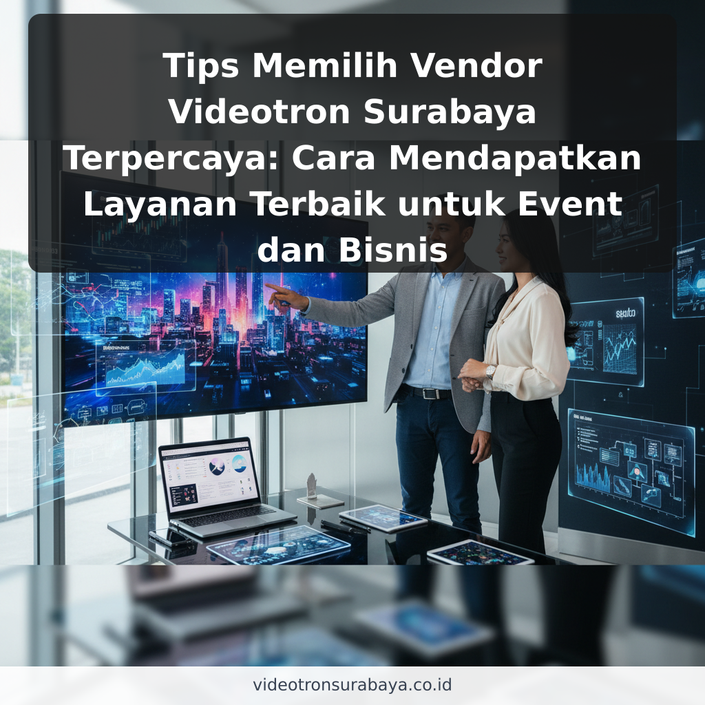 Tips Memilih Vendor Videotron Surabaya Terpercaya: Cara Mendapatkan Layanan Terbaik untuk Event dan Bisnis