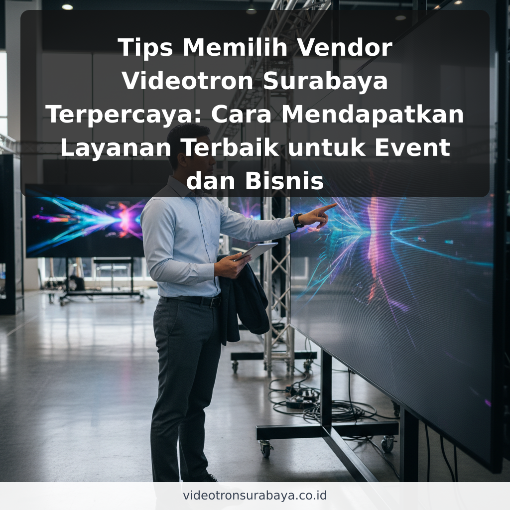 Tips Memilih Vendor Videotron Surabaya Terpercaya: Cara Mendapatkan Layanan Terbaik untuk Event dan Bisnis - ilustrasi