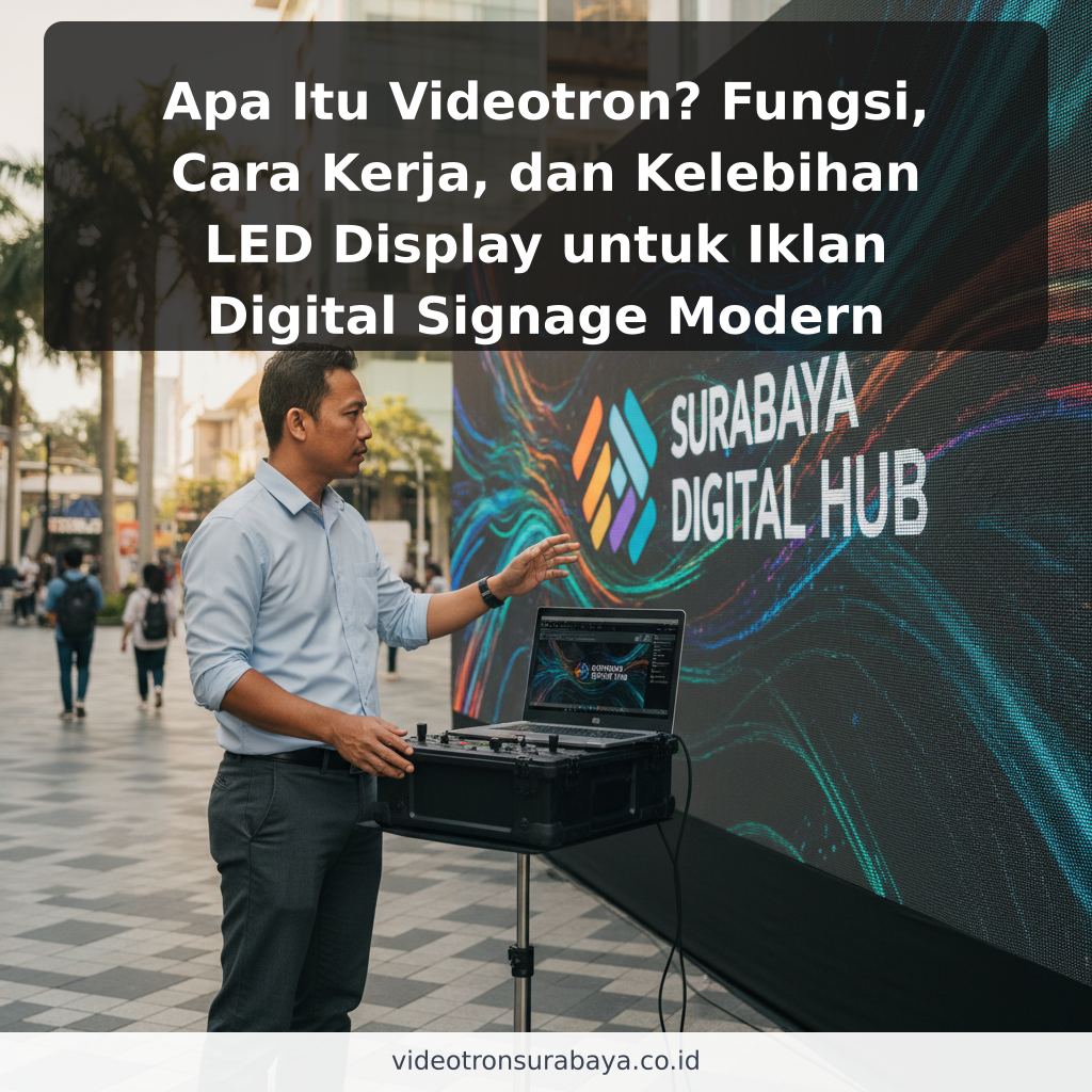 Apa Itu Videotron? Fungsi, Cara Kerja, dan Kelebihan LED Display untuk Iklan Digital Signage Modern