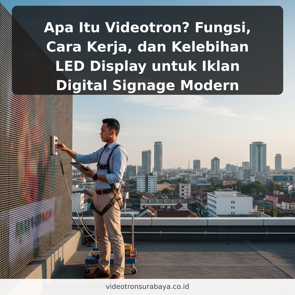 Apa Itu Videotron? Fungsi, Cara Kerja, dan Kelebihan LED Display untuk Iklan Digital Signage Modern - ilustrasi