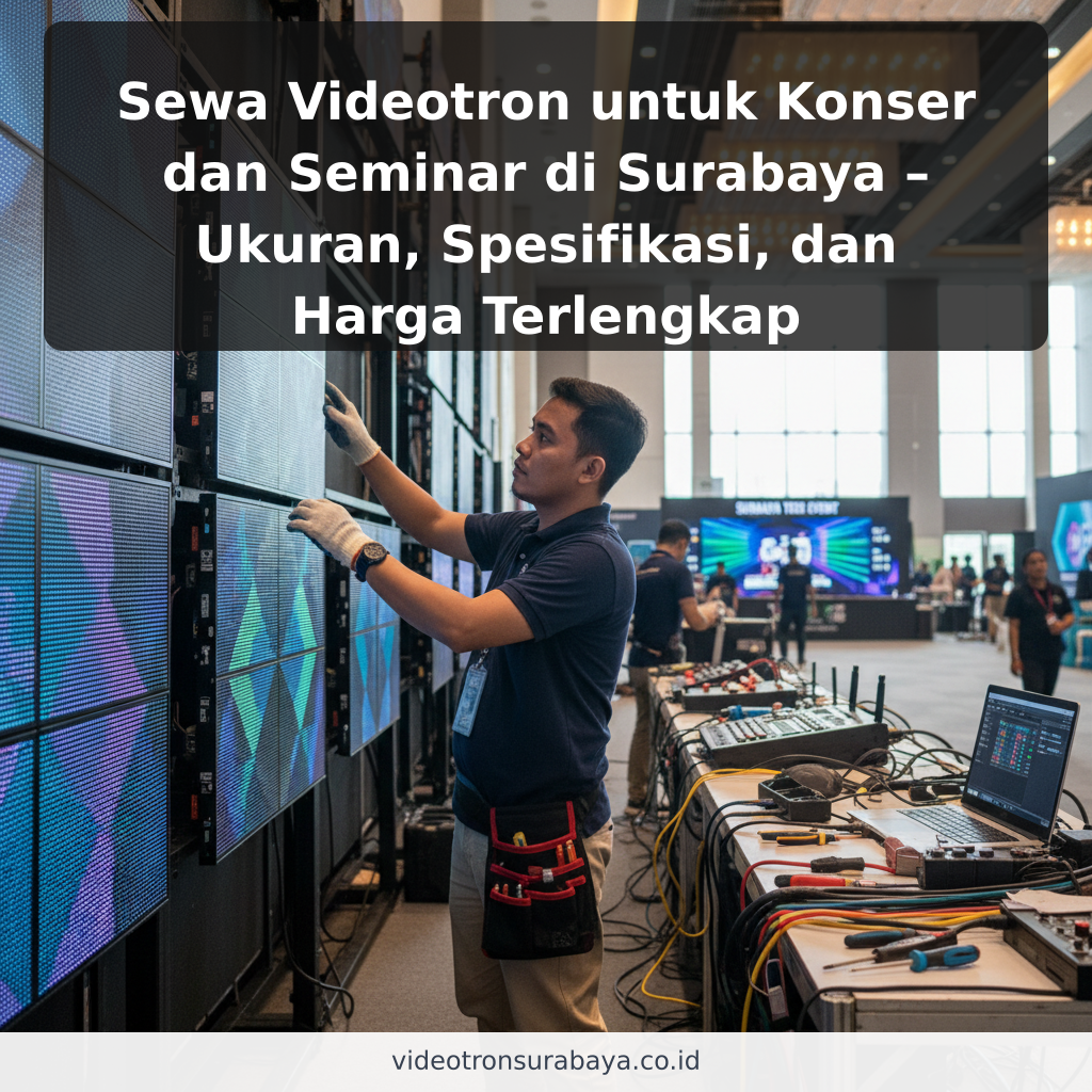 Sewa Videotron untuk Konser dan Seminar di Surabaya – Ukuran, Spesifikasi, dan Harga Terlengkap