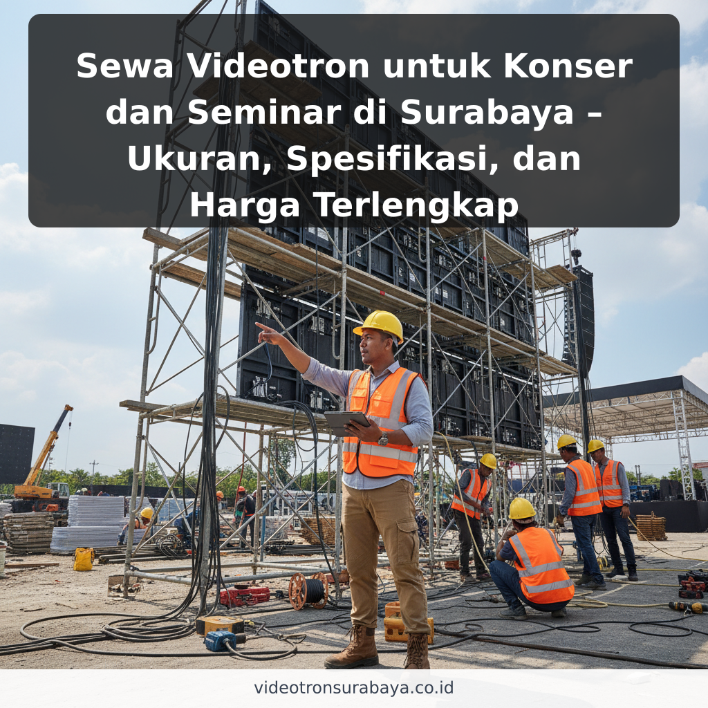 Sewa Videotron untuk Konser dan Seminar di Surabaya – Ukuran, Spesifikasi, dan Harga Terlengkap - ilustrasi