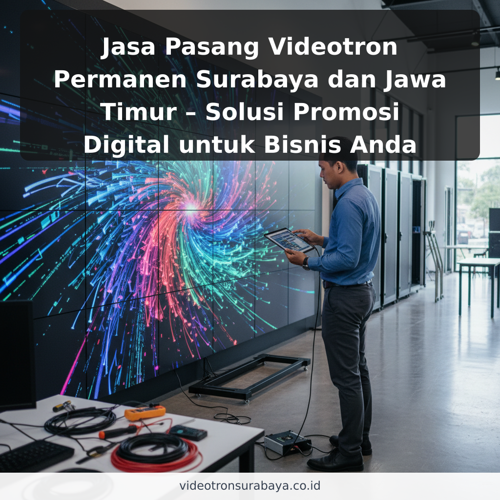Jasa Pasang Videotron Permanen Surabaya dan Jawa Timur – Solusi Promosi Digital untuk Bisnis Anda