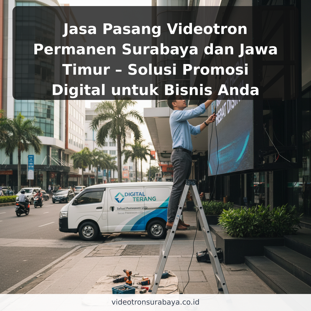 Jasa Pasang Videotron Permanen Surabaya dan Jawa Timur – Solusi Promosi Digital untuk Bisnis Anda - ilustrasi