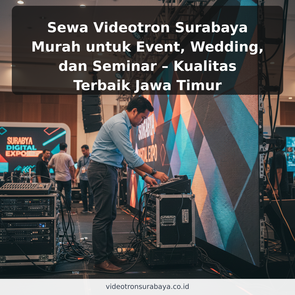 Sewa Videotron Surabaya Murah untuk Event, Wedding, dan Seminar – Kualitas Terbaik Jawa Timur