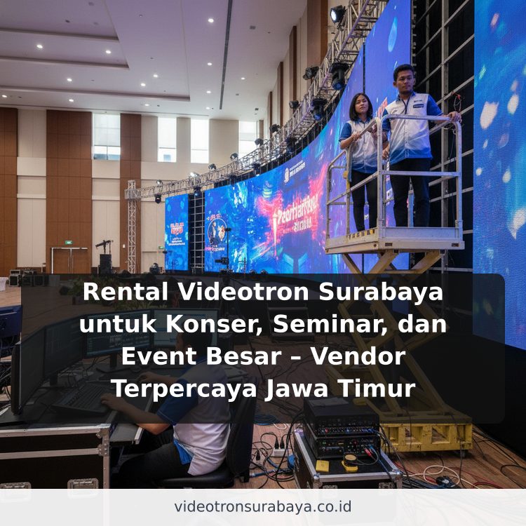 Rental Videotron Surabaya untuk Konser, Seminar, dan Event Besar – Vendor Terpercaya Jawa Timur