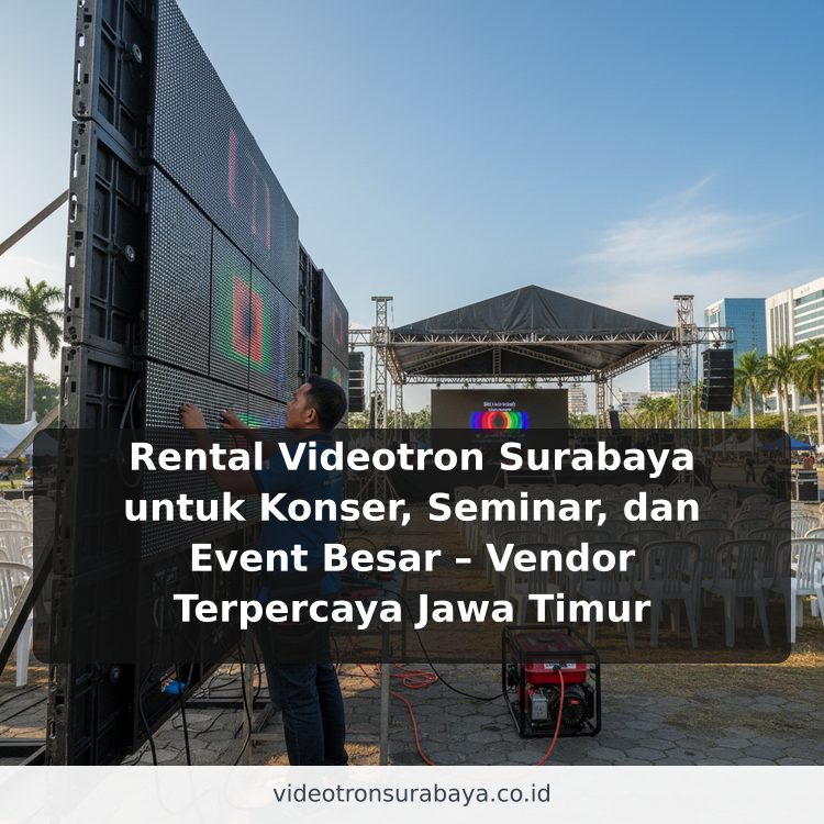 Rental Videotron Surabaya untuk Konser, Seminar, dan Event Besar – Vendor Terpercaya Jawa Timur ilustrasi