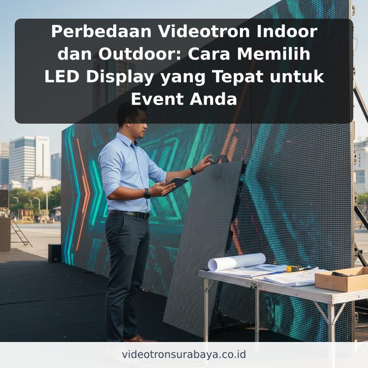 Perbedaan Videotron Indoor dan Outdoor: Cara Memilih LED Display yang Tepat untuk Event Anda