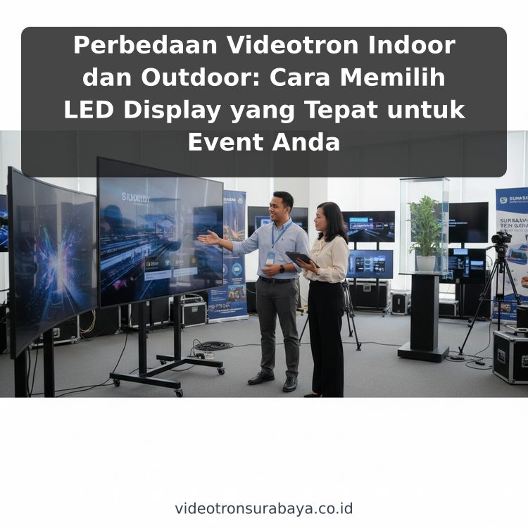 Perbedaan Videotron Indoor dan Outdoor: Cara Memilih LED Display yang Tepat untuk Event Anda ilustrasi