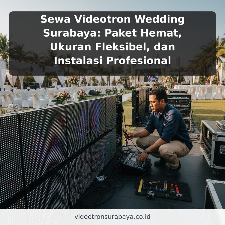 Sewa Videotron Wedding Surabaya: Paket Hemat, Ukuran Fleksibel, dan Instalasi Profesional ilustrasi