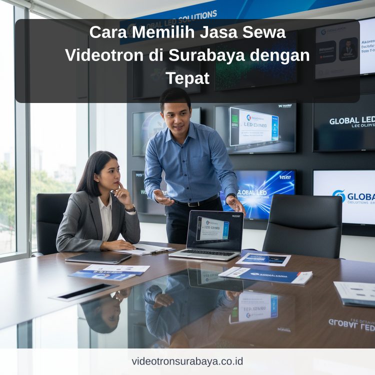 Ilustrasi sewa videotron Surabaya - Cara Memilih Jasa Sewa Videotron di Surabaya dengan Tepat