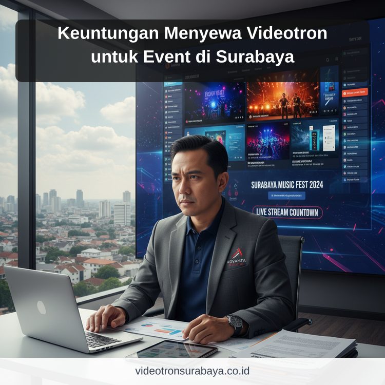 Ilustrasi sewa videotron Surabaya - Keuntungan Menyewa Videotron untuk Event di Surabaya