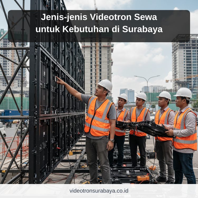 Ilustrasi sewa videotron Surabaya - Jenis-jenis Videotron Sewa untuk Kebutuhan di Surabaya