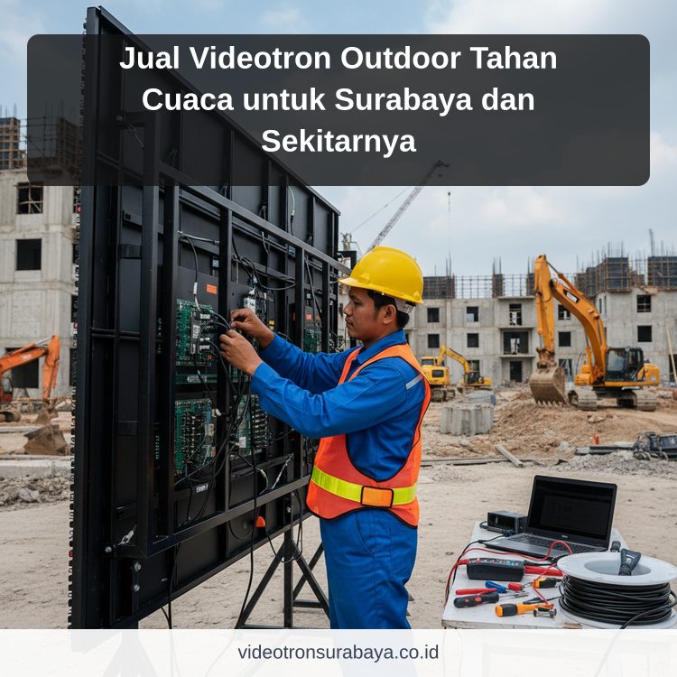 Ilustrasi sewa videotron Surabaya - Jual Videotron Outdoor Tahan Cuaca untuk Surabaya dan Sekitarnya