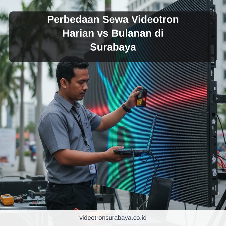 Perbedaan Sewa Videotron Harian vs Bulanan di Surabaya