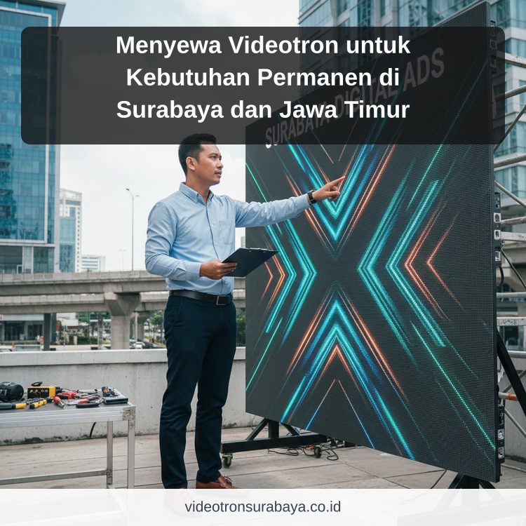 Ilustrasi sewa videotron Surabaya - Menyewa Videotron untuk Kebutuhan Permanen di Surabaya dan Jawa Timur
