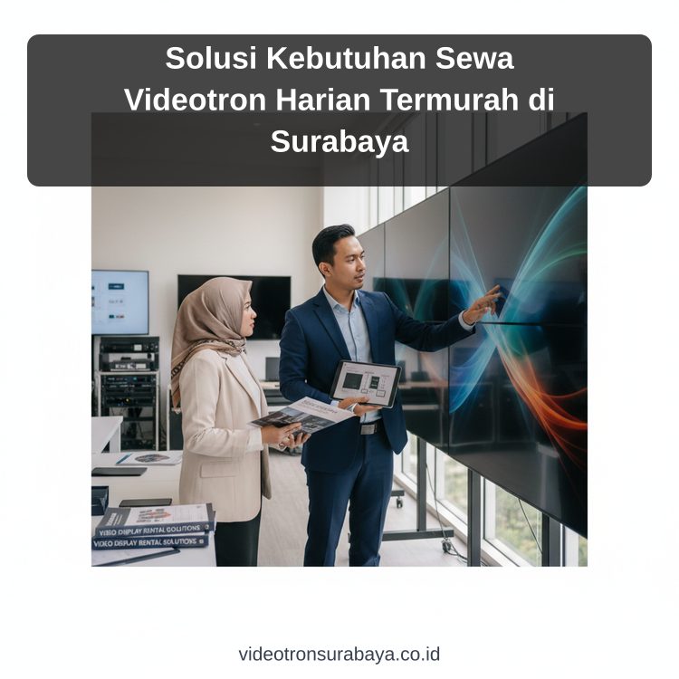 Ilustrasi sewa videotron Surabaya - Solusi Kebutuhan Sewa Videotron Harian Termurah di Surabaya