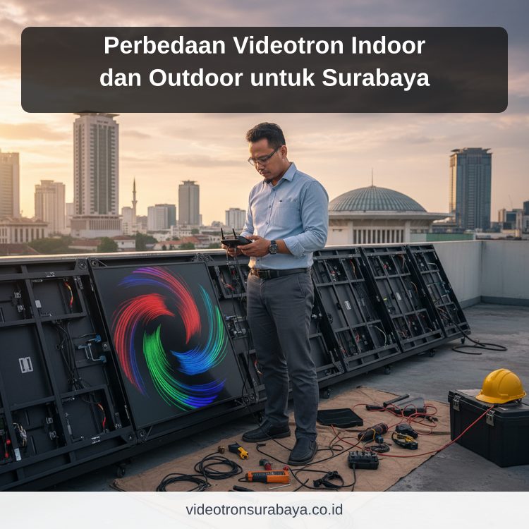 Perbedaan Videotron Indoor dan Outdoor untuk Surabaya