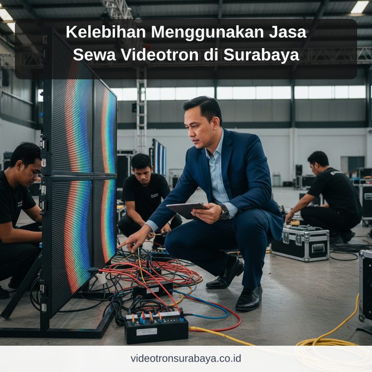 Ilustrasi sewa videotron Surabaya - Kelebihan Menggunakan Jasa Sewa Videotron di Surabaya