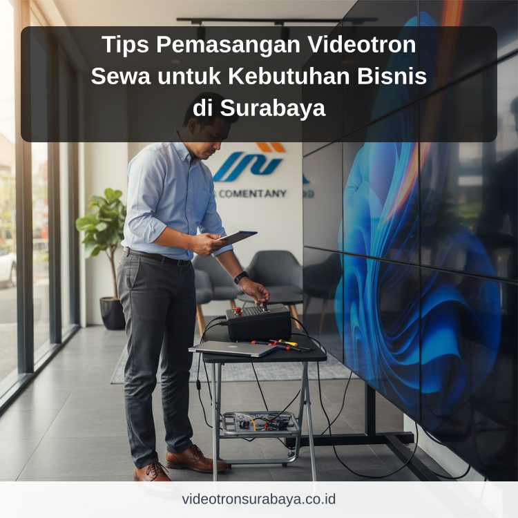 Ilustrasi sewa videotron Surabaya - Tips Pemasangan Videotron Sewa untuk Kebutuhan Bisnis di Surabaya