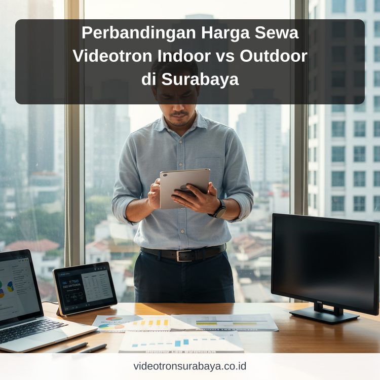 Perbandingan Harga Sewa Videotron Indoor vs Outdoor di Surabaya