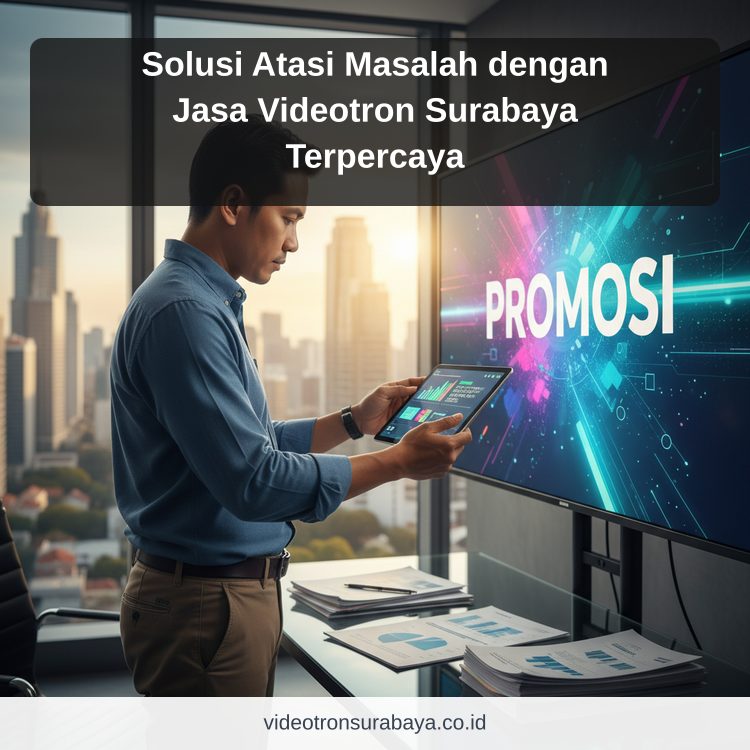 Ilustrasi sewa videotron Surabaya - Solusi Atasi Masalah dengan Jasa Videotron Surabaya Terpercaya